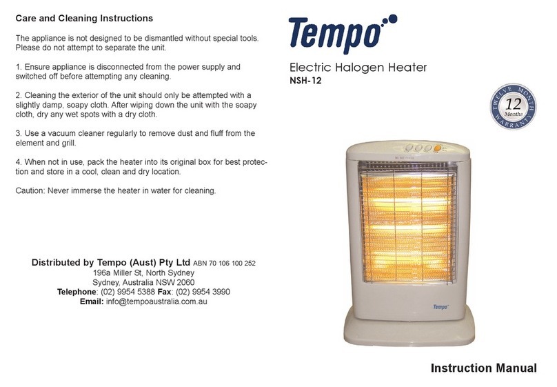 Tempo Fitness NSH-12 User manual