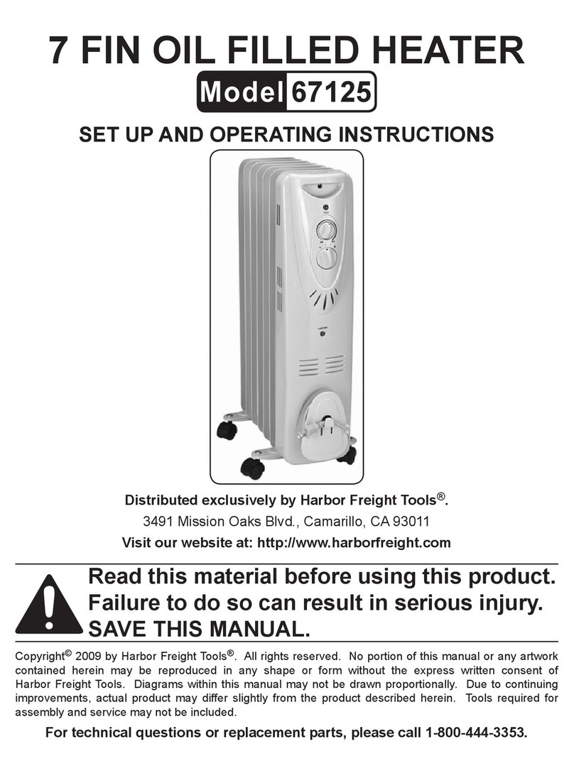 Harbor 67125 Set up and operating instructions Harbor 67125 Set up and operating instructions