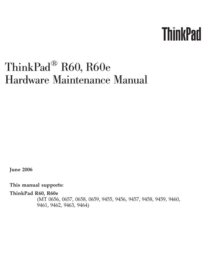 Lenovo THINKPAD R60 Owner's manual