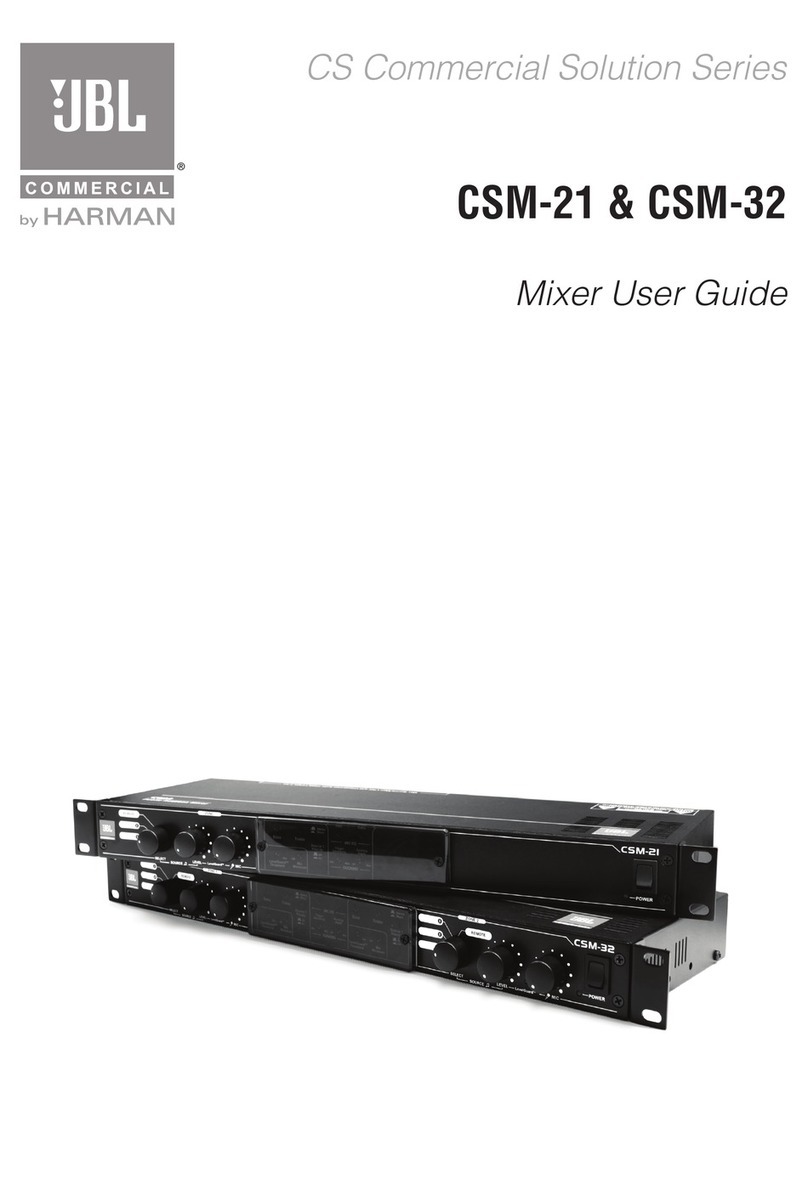 JBL CS Commercial Solution CSM-21 user guide
