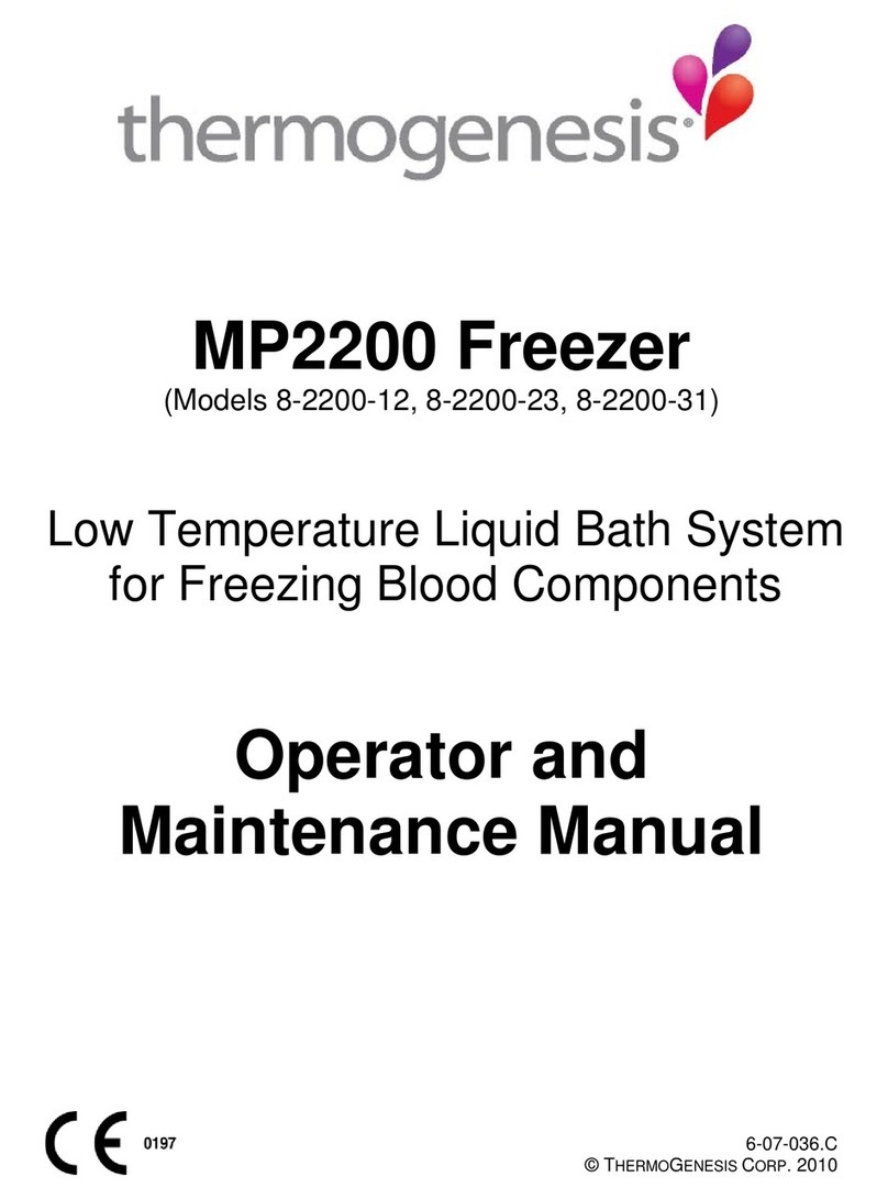 Thermogenesis MP2200 8-2200-12 Operator and  maintenance manual