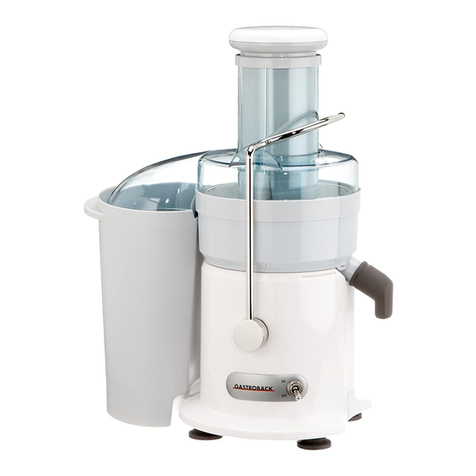 Gastroback DESIGN JUICER BASIC User manual