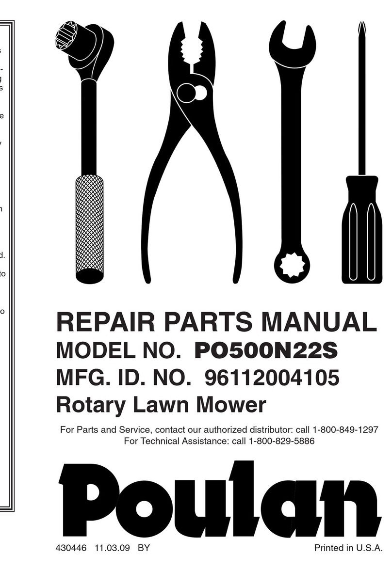 Poulan Pro PO500N22S Repair parts manual