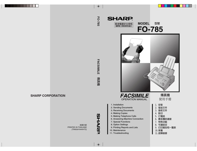 Sharp FO-785 User manual