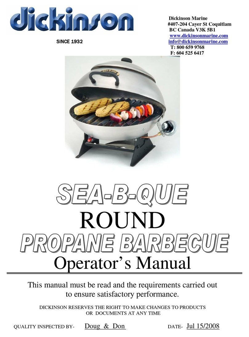 Dickinson SEA-B-QUE ROUND User manual