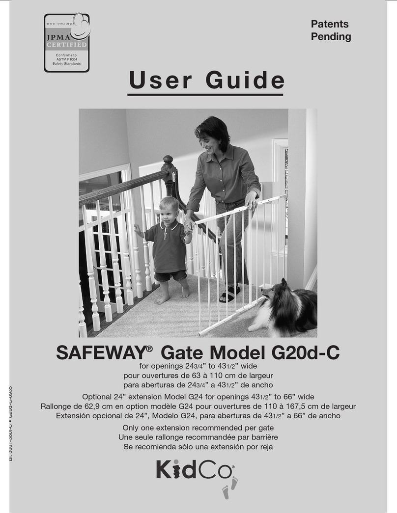 Kidco SAFEWAY G20d-C user guide