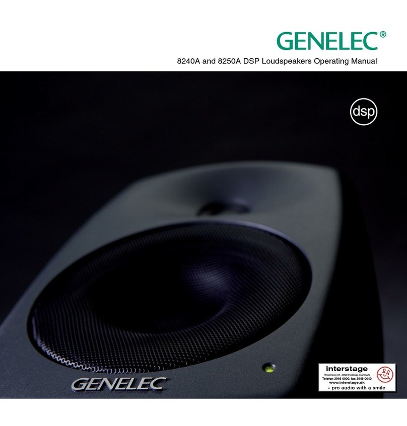 Genelec AutoCal 8240A User manual