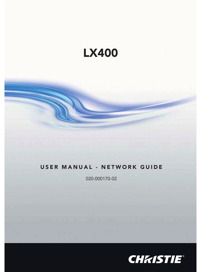 Christie LX400 user manual