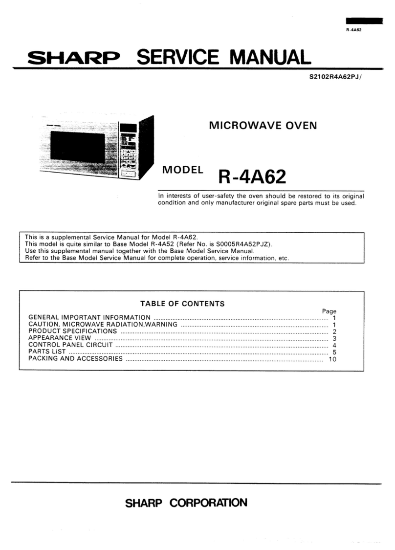 Sharp R-4A62 User manual Sharp R-4A62 User manual
