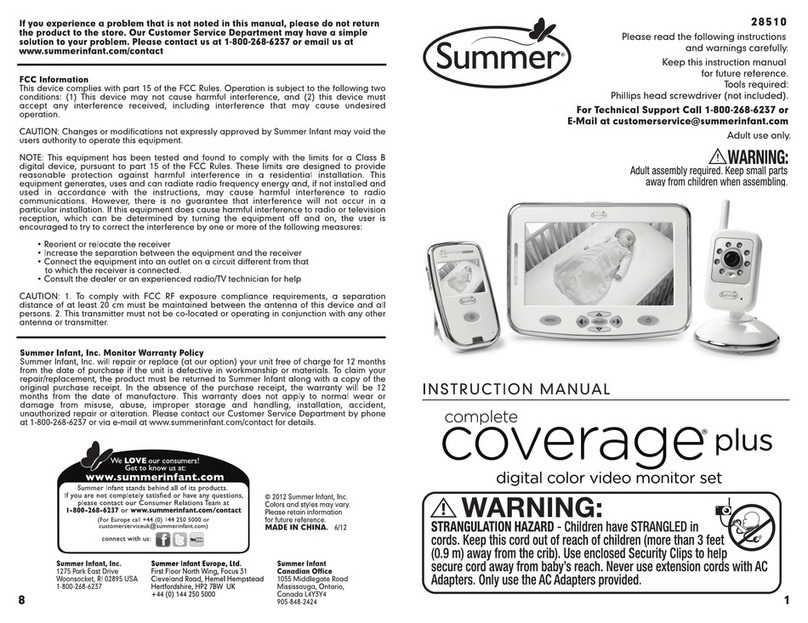 Summer 28510 User manual Summer 28510 User manual