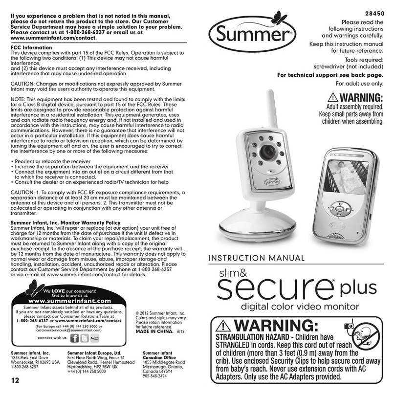 Summer 28450 User manual Summer 28450 User manual