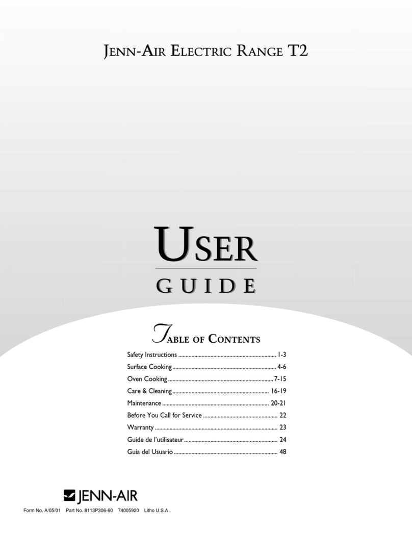 Jenn-Air T2 user guide