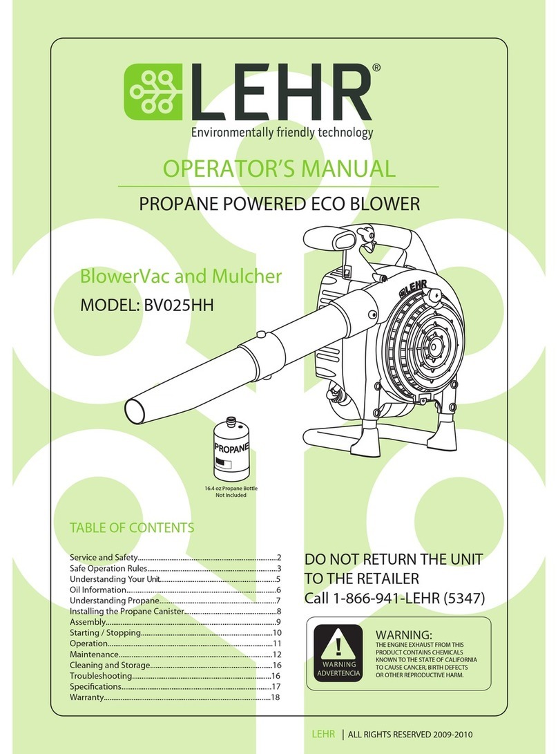 LEHR BV025HH Operator's manual