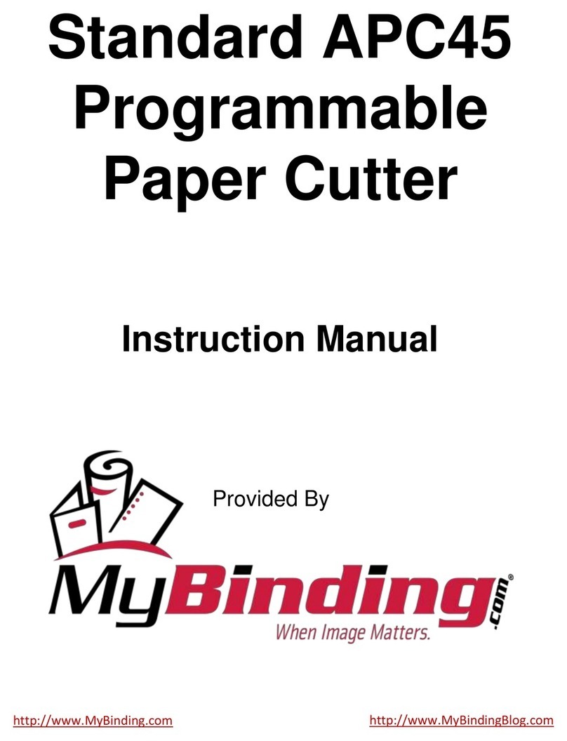 MyBinding Standard APC45 Programmable instruction manual