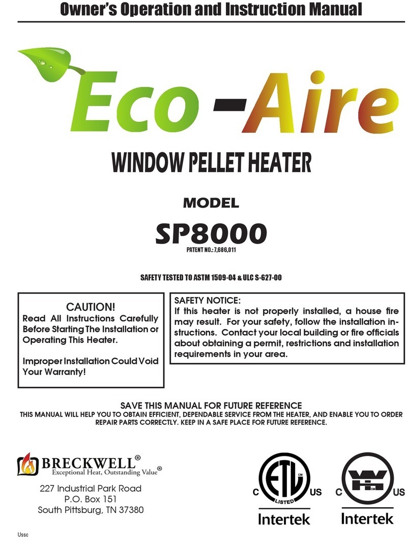 Breckwell ECO-AIRE SP8000 User manual Breckwell ECO-AIRE SP8000 User manual