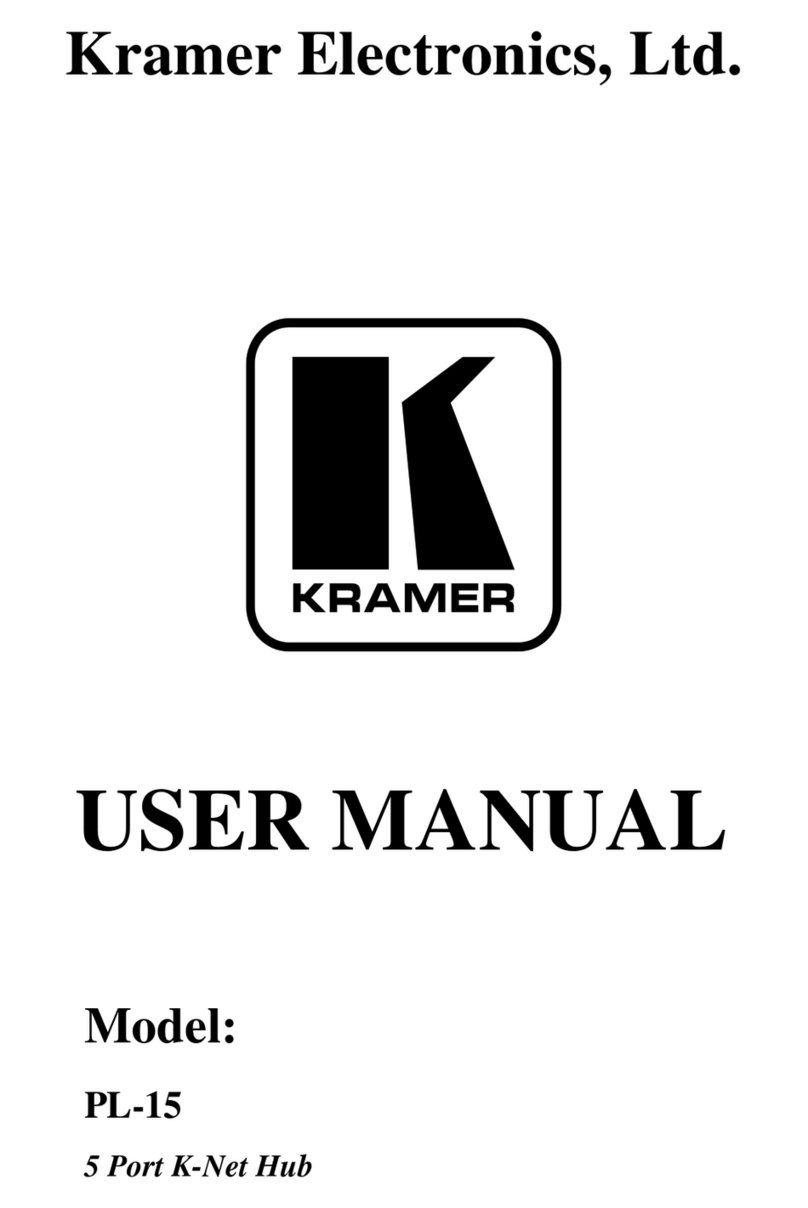 Kramer PL-15 User manual