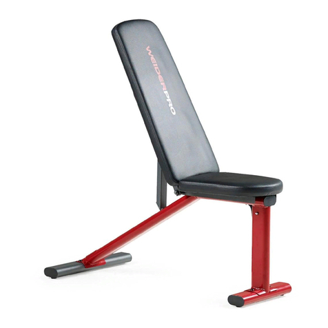 WeiderPro Weight bench exerciser user manual