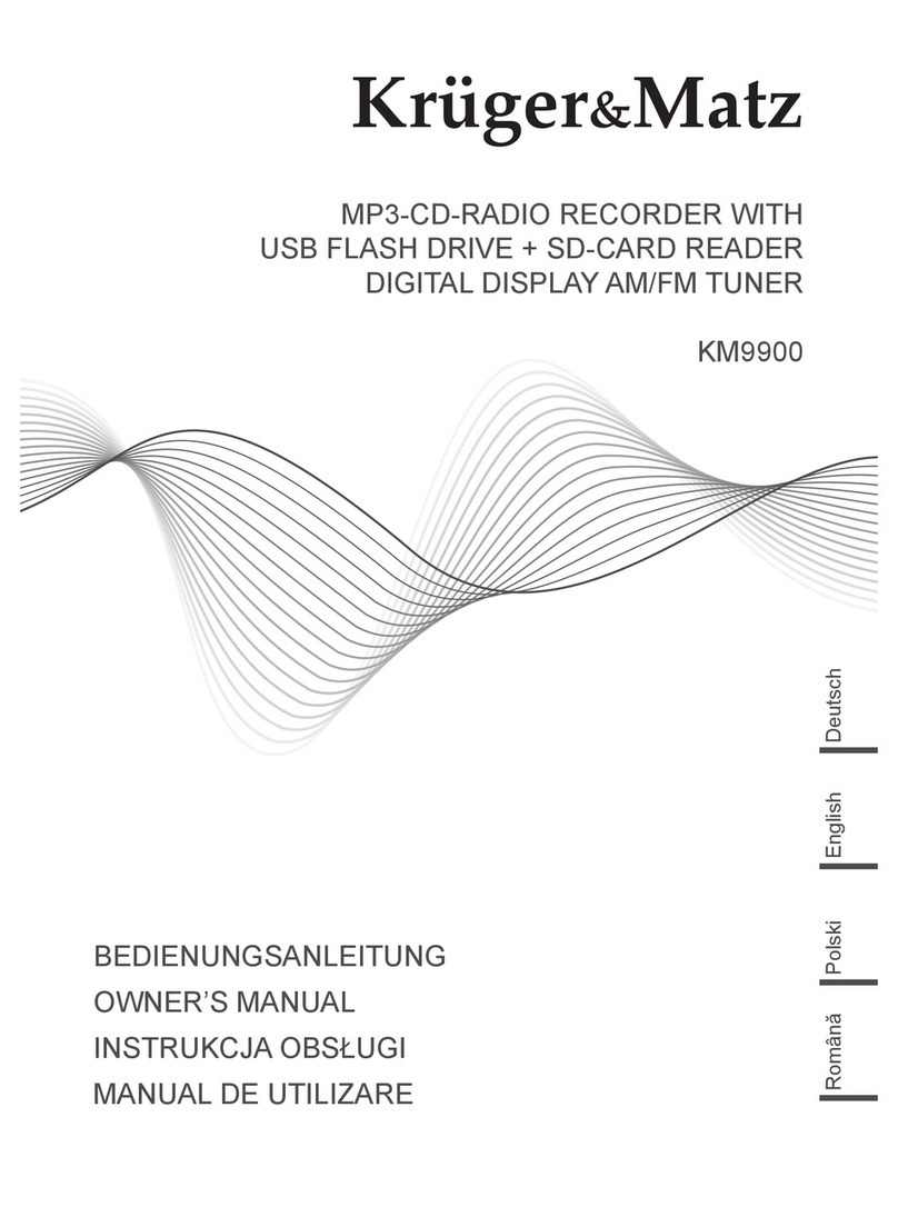Kruger&Matz KM9900 owner's manual