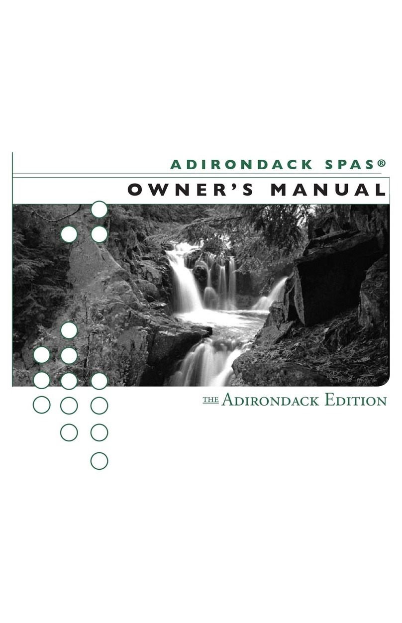 Adirondack Spas KEENE owner's manual