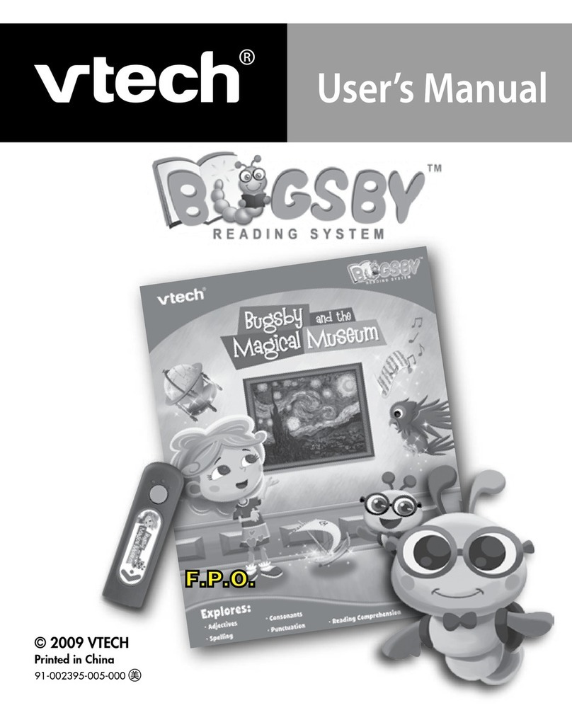 V-tech Bugsby Reading System User manual