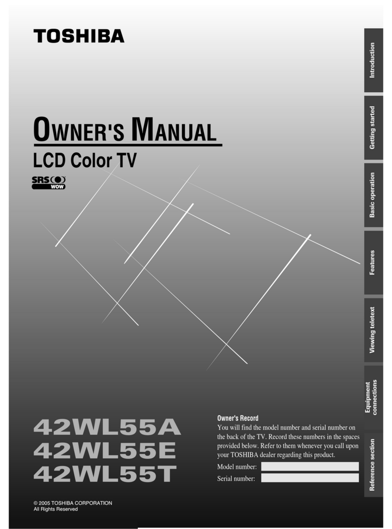Toshiba 42WL55A User manual