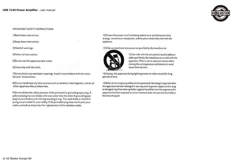 US Blaster USB 7140 user manual