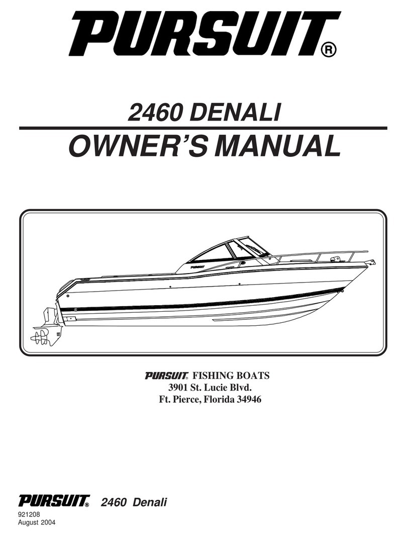PURSUIT 2460 Denali owner's manual