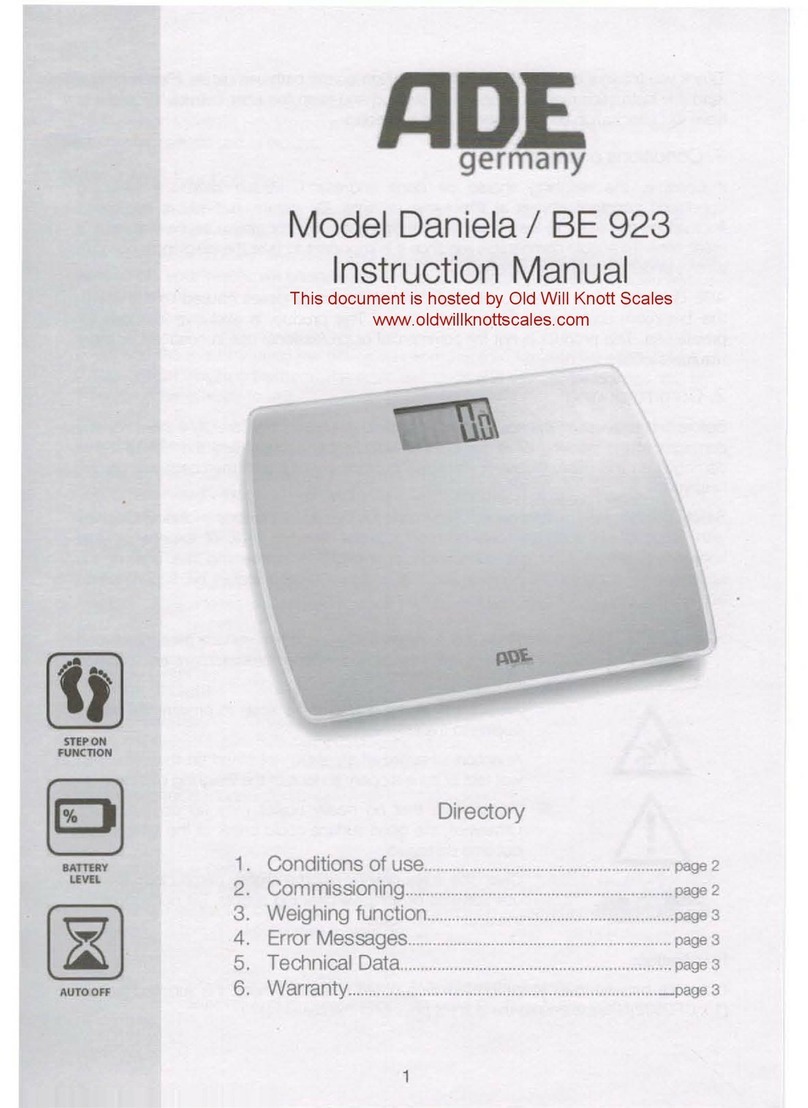 ADE Daniela instruction manual