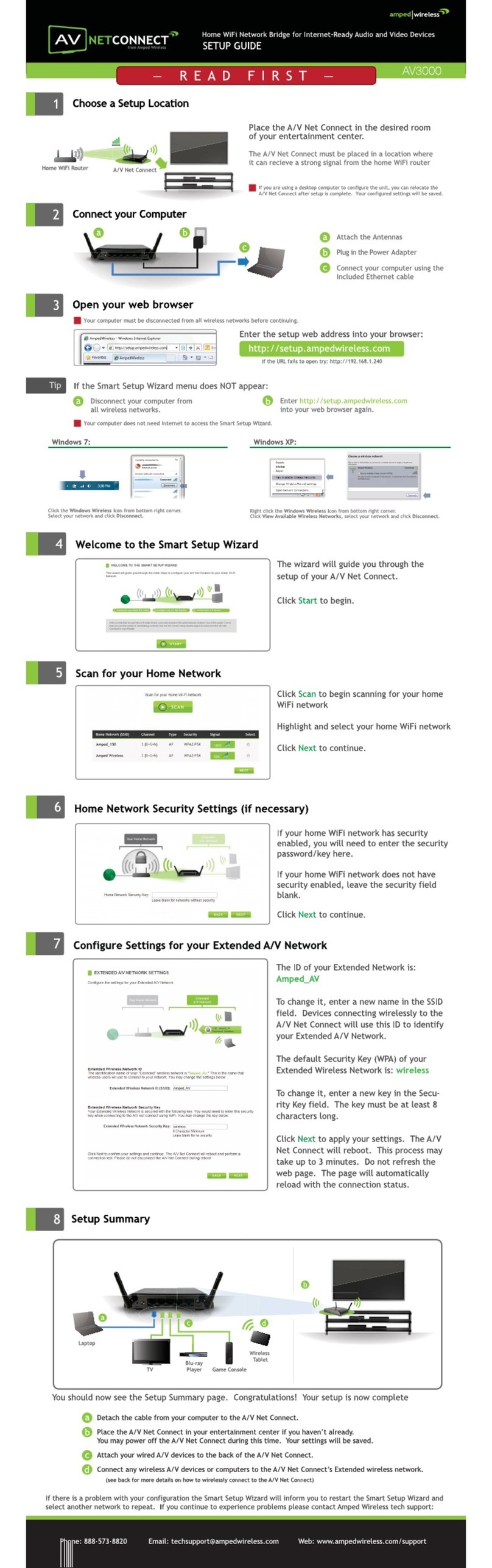 Amped Wireless AV3000 Setup guide Amped Wireless AV3000 Setup guide