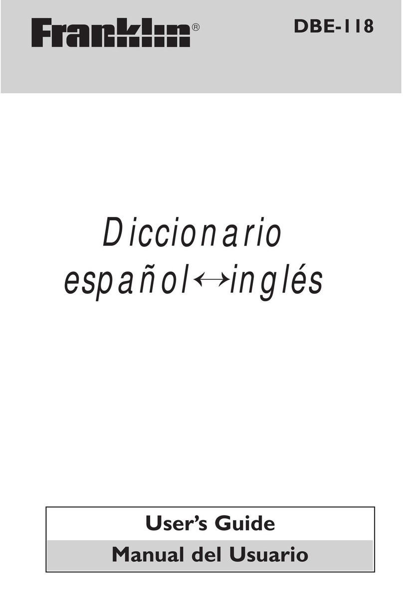 Franklin DBE-118 User manual