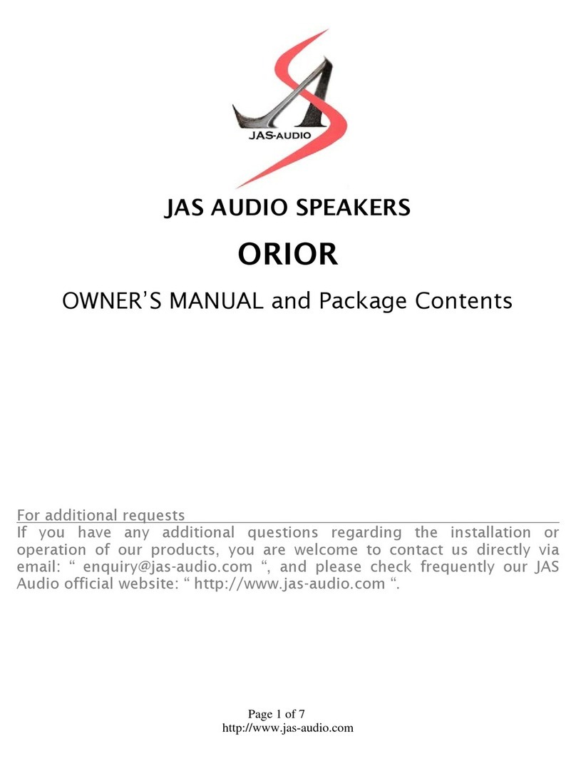 Jas Audio Orior owner's manual