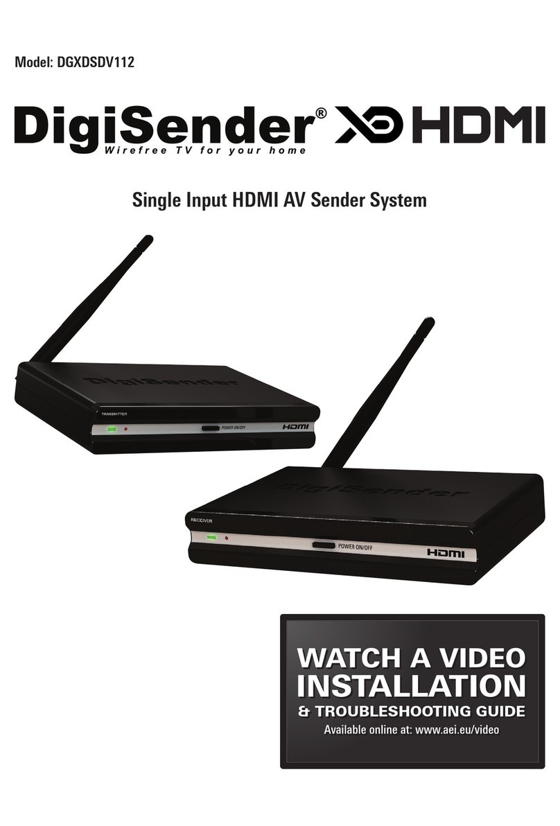 DigiSender DGXDSDV112 installation manual