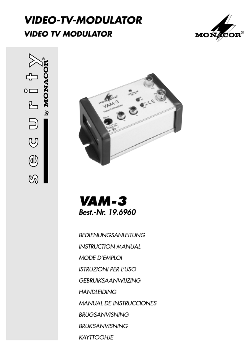 Monacor VAM-3 instruction manual