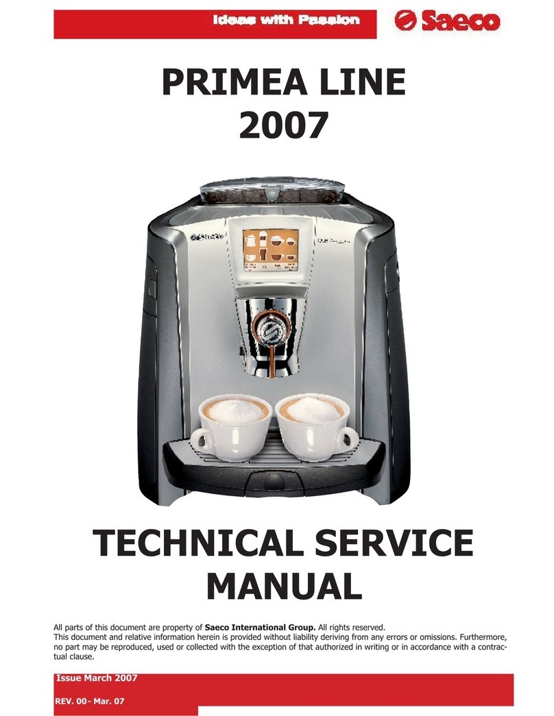 Saeco PRIMEA LINE 2007 Operating manual