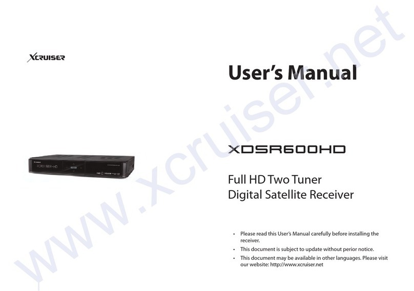 Xcruiser XDSR600HD User manual