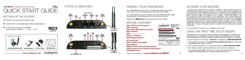 Cradlepoint COR IBR600 User manual