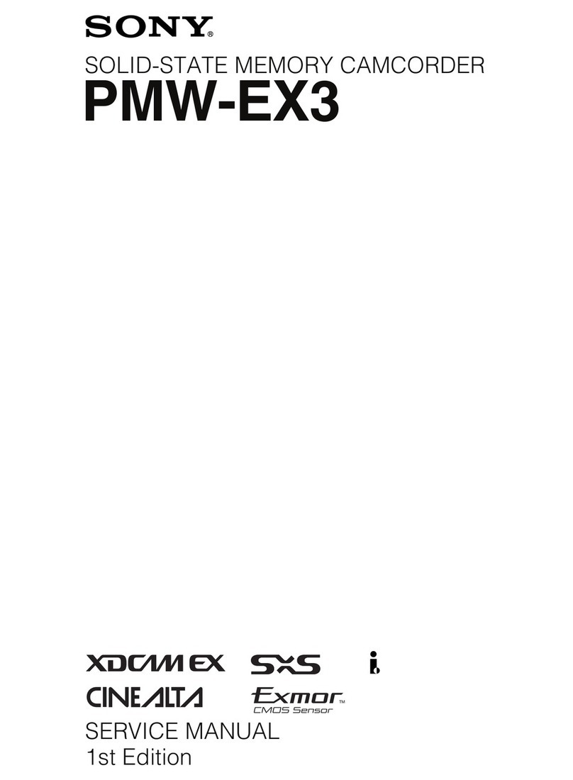 Sony XDCAM EX PMW-EX3 User manual