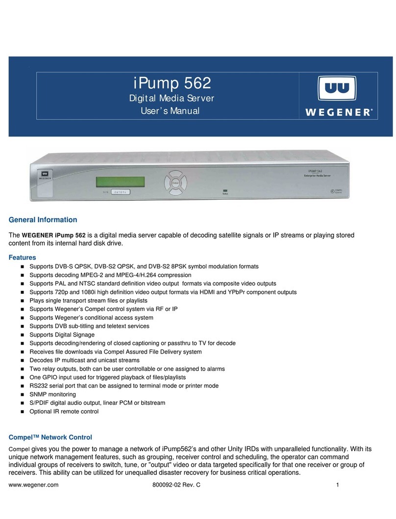 Wegener iPump 562 user manual