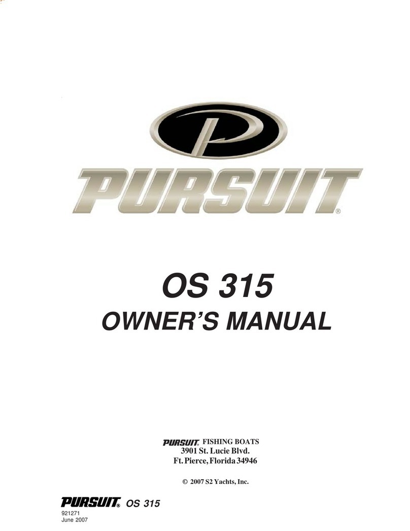 PURSUIT OS 315 owner's manual