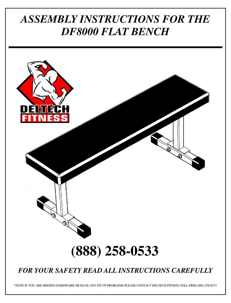 Deltech Fitness DF8000 Assembly instructions