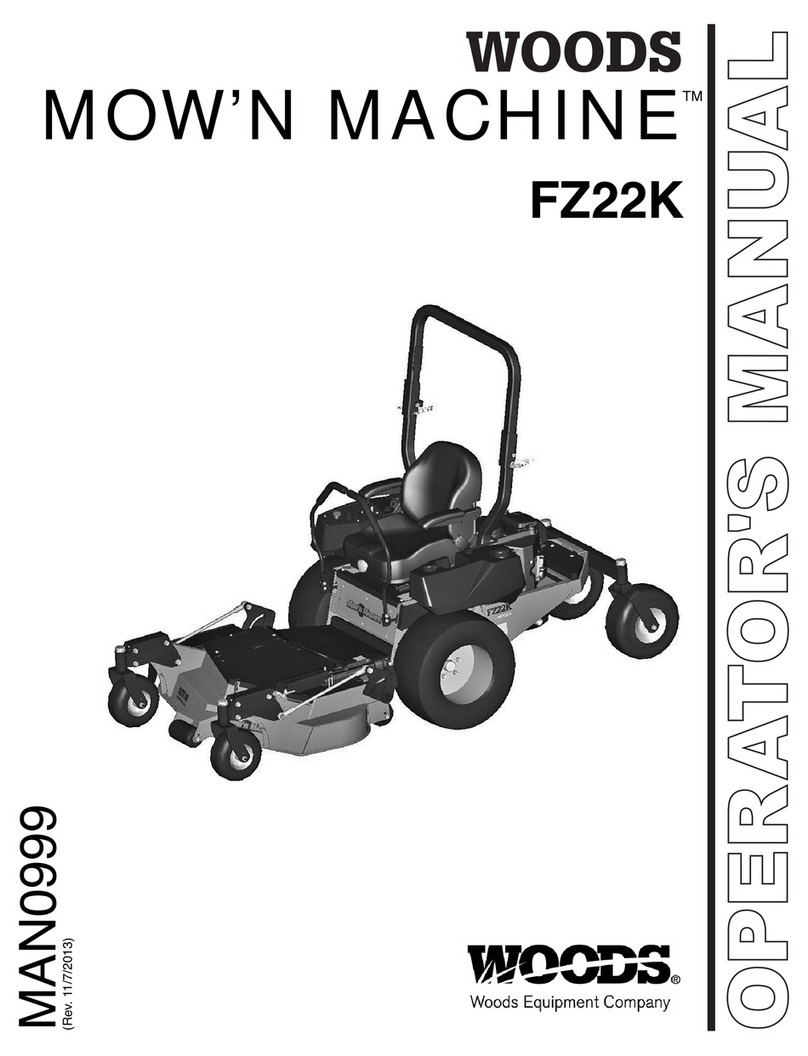 Woods MOW'N MACHINE FZ22K Operator's manual