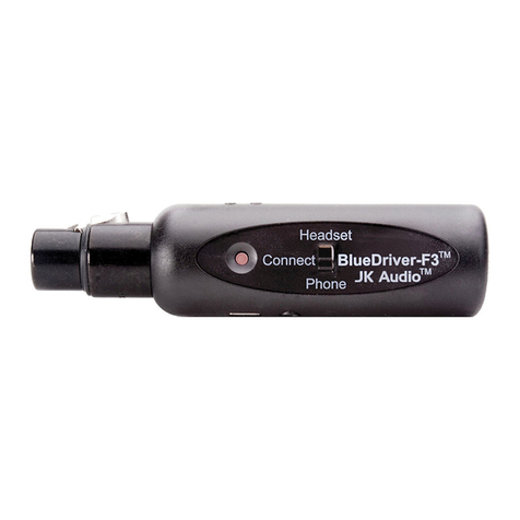 JK Audio BlueDriver-F3 User manual