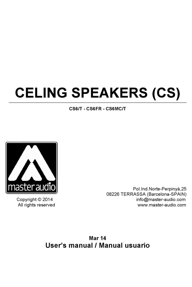 Master audio CS6/T user manual