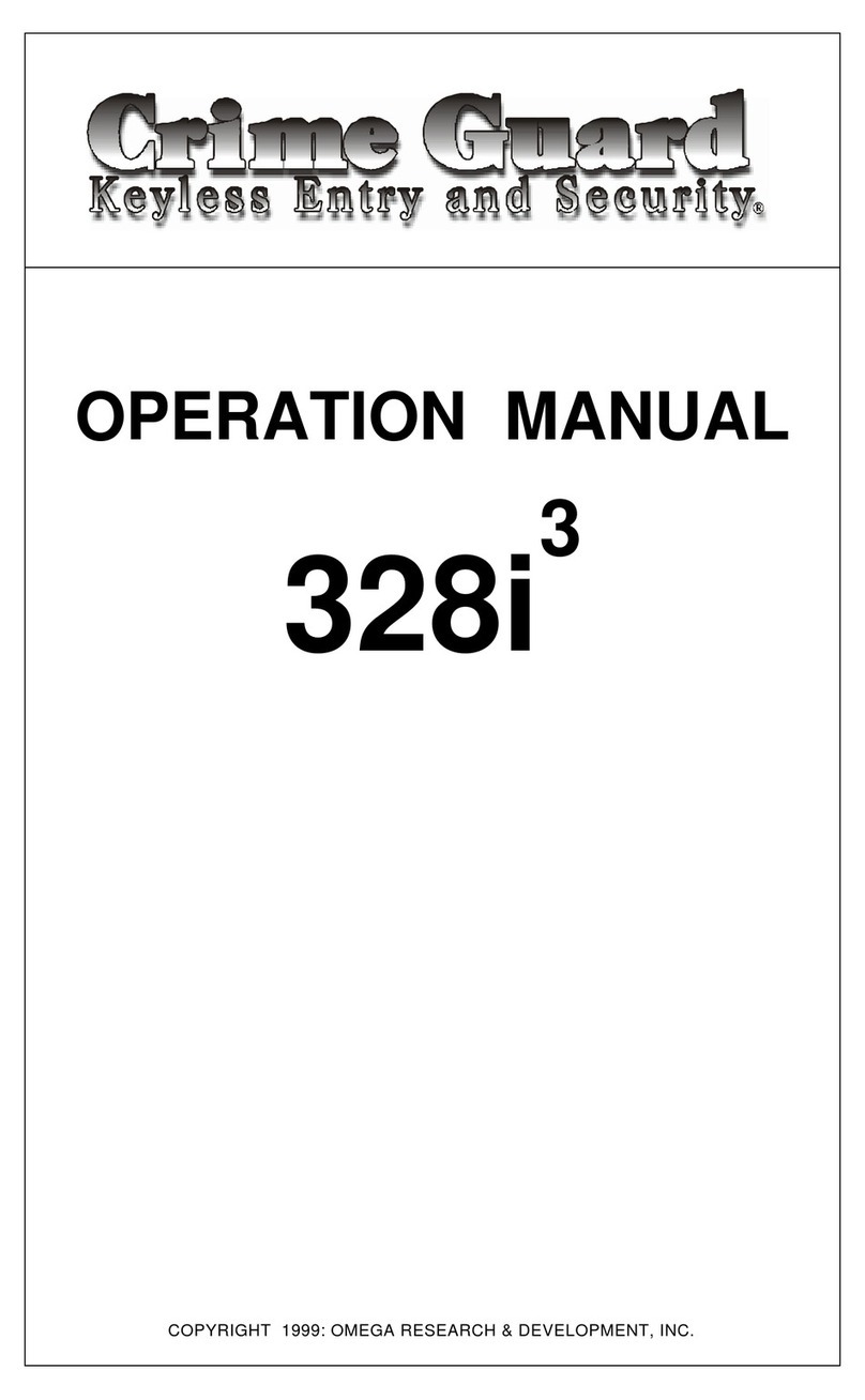 Crime Guard 328i3 Operation manual