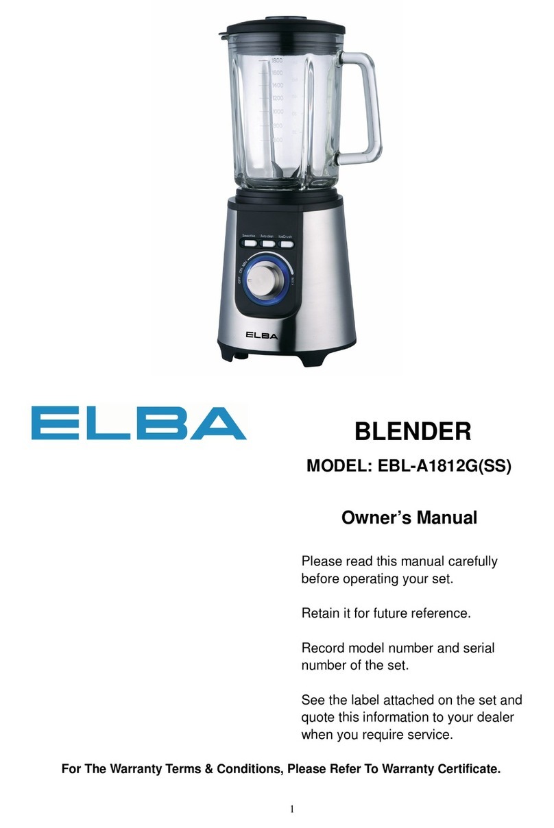 Elba EBL-A1812G owner's manual