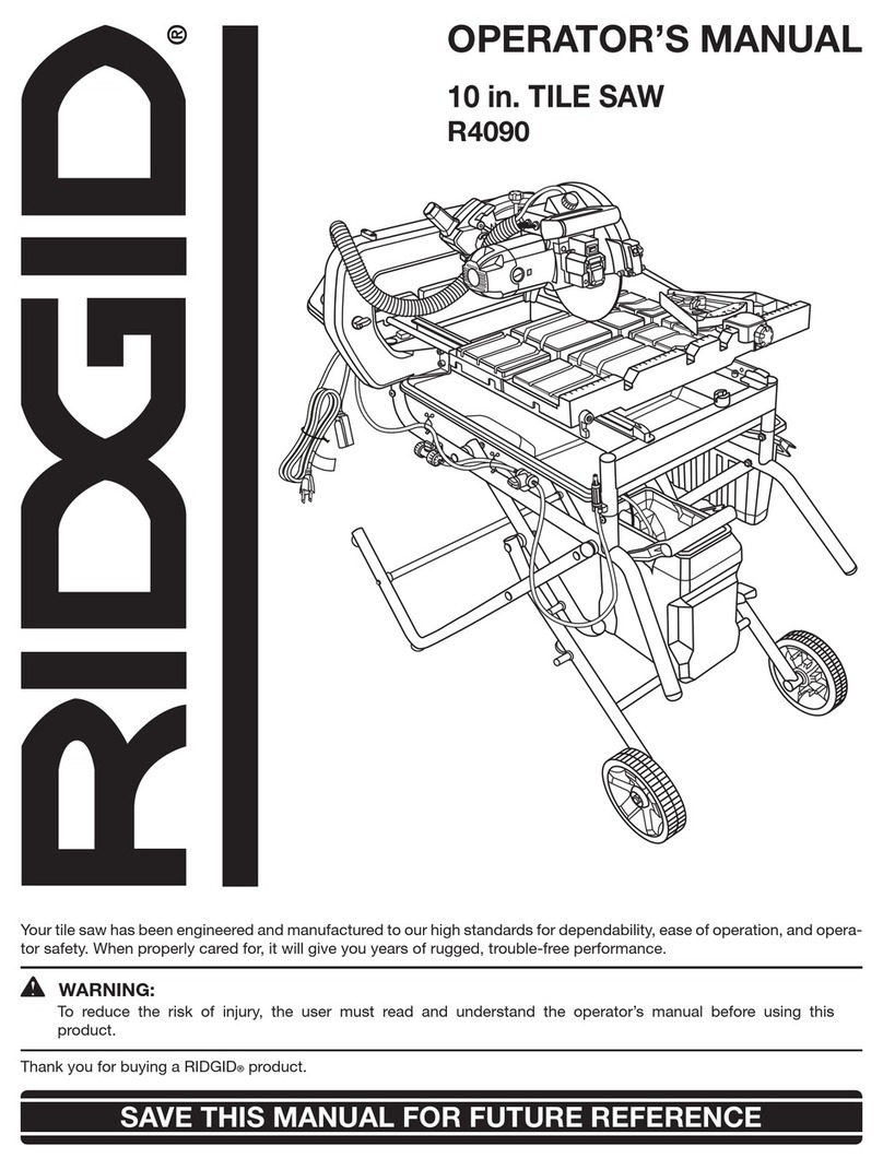 RIDGID R4090 Operator's manual