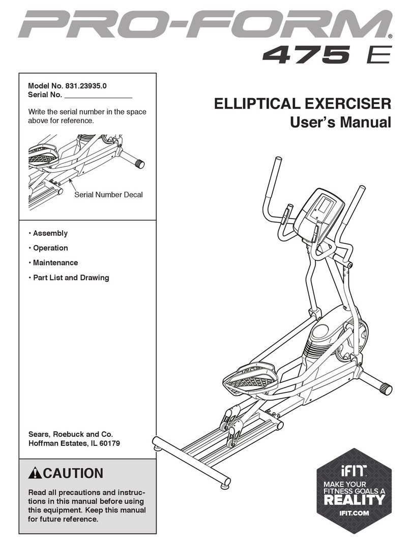 Pro-Form 831.23935.0 User manual