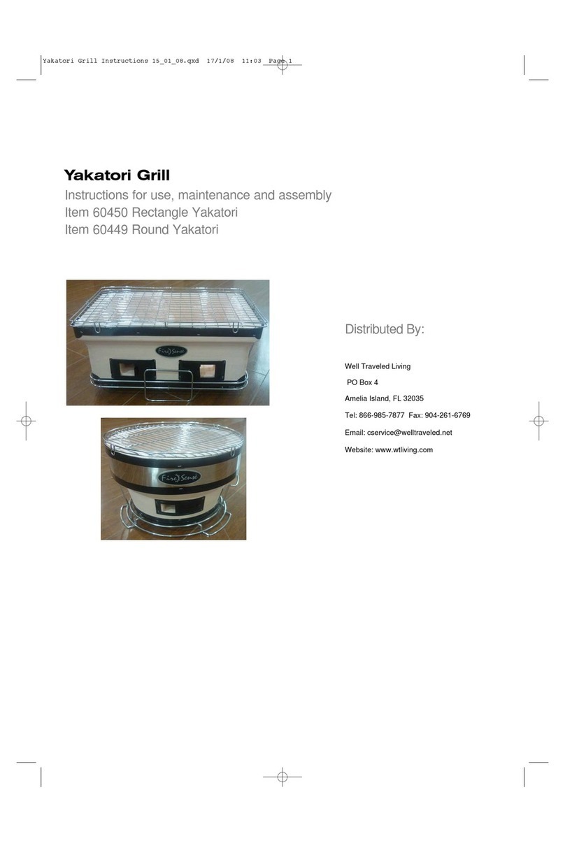 Firesense 60450 Rectangle Yakatori User manual
