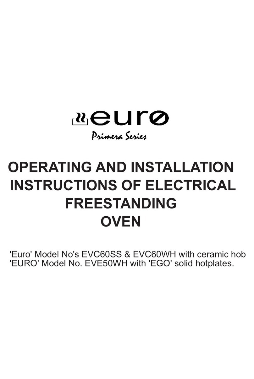 EURO EVC60SS Operating and installation instructions