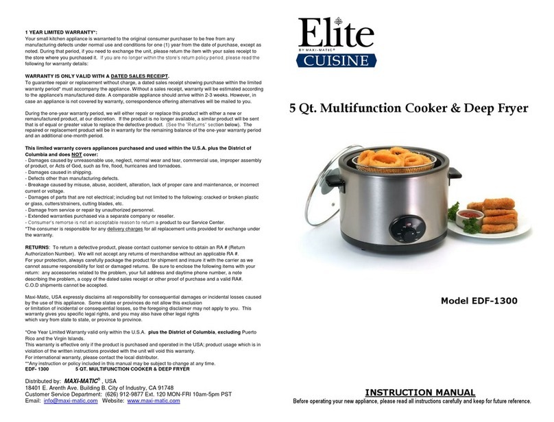 Elite EDF-1300 instruction manual Elite EDF-1300 instruction manual